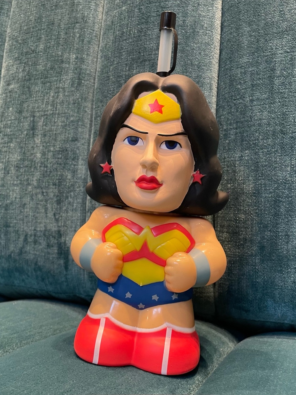 Party Animal DC Comics Superhero Big Sip Water Bottle, 16 oz., Wonder Woman